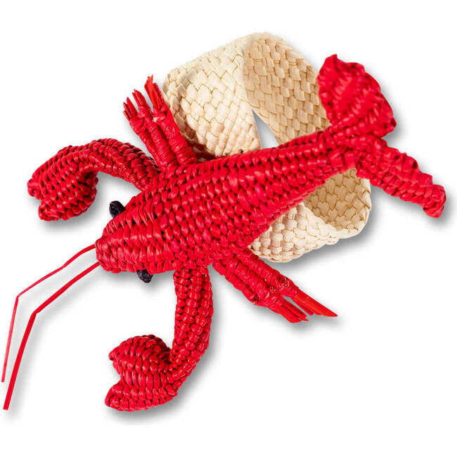 Raffia Napkin Ring, Red Lobster