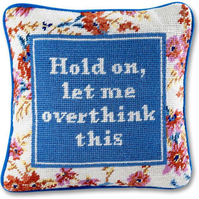 Overthink Needlepoint Pillow - Decorative Pillows - 1