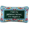 Patience Needlepoint Pillow - Decorative Pillows - 1 - thumbnail