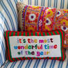 Most Wonderful Time Needlepoint Pillow - Decorative Pillows - 3