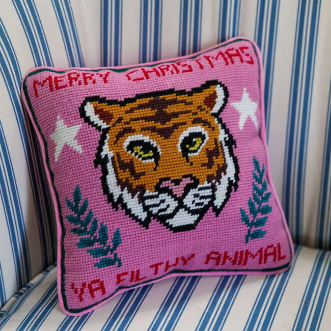 Filthy Animal Needlepoint Pillow - Decorative Pillows - 2