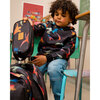 Pencil Case, Black Dino Multicolor Print - School Supplies - 2