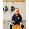 Drawstring Gym Bag, Blue And Black Cartography - Backpacks - 2