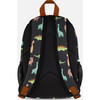 Toddler Backpack, Black With Dinosaurs Print - Backpacks - 3