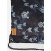 Drawstring Gym Bag, Black Astral Wolf Print - Backpacks - 3