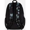 Kids Backpack, Black Astral Wolf Print - Backpacks - 3
