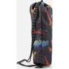 Drawstring Gym Bag, Black Dino Multicolor Print - Backpacks - 3