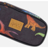 Pencil Case, Black Dino Multicolor Print - School Supplies - 4