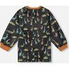 School Apron, Black With Dinosaurs Print - Art Supplies - 4