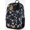 Kids Backpack, Black Astral Wolf Print - Backpacks - 5