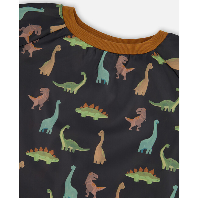 School Apron, Black With Dinosaurs Print - Art Supplies - 5