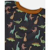 School Apron, Black With Dinosaurs Print - Art Supplies - 5