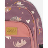 Toddler Backpack, Purple Little Cats Print - Backpacks - 6