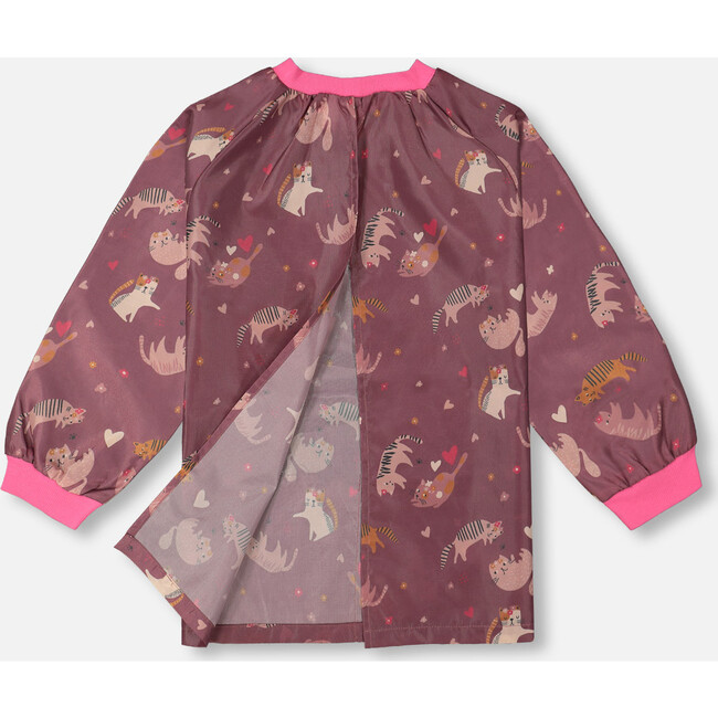 School Apron, Purple Little Cats Print - Art Supplies - 6