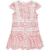 Zoe Short Sleeve Embroidered Dress (Baby), Peach - Dresses - 1 - thumbnail