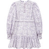 Zoe Embroidered Dress, Lavendar - Dresses - 1 - thumbnail