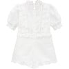 Eloise Emroidered Romper (Baby), Ivory - Rompers - 1 - thumbnail