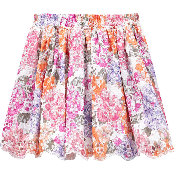 Alegra Embroidered Skirt, Floral - Marlo Kids Skirts | Maisonette