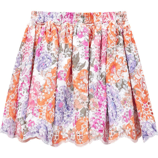 Alegra Embroidered Skirt, Floral - Skirts - 2