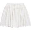 Alegra Embroidered Skirt, Ivory - Skirts - 2