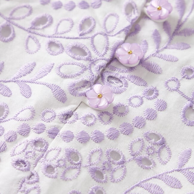 Zoe Embroidered Dress (Baby), Lavendar - Dresses - 4