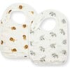 Bib Set, Elephant & Lion - Bibs - 1 - thumbnail