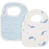 Bib Set, Whale & Blue Wave - Bibs - 1 - thumbnail