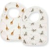 Bib Set, Giraffe & Zebra - Bibs - 1 - thumbnail