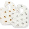 Bib Set, Elephant & Lion - Bibs - 2