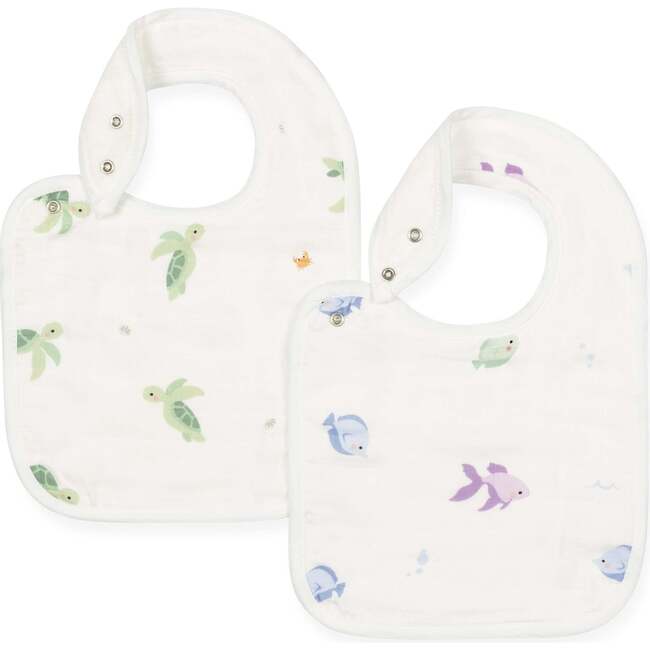 Bib Set, Fish & Turtle - Bibs - 2