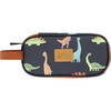 Pencil Case, Black With Dinosaurs Print - School Supplies - 1 - thumbnail