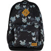 Kids Backpack, Black Astral Wolf Print - Backpacks - 1 - thumbnail