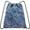 Drawstring Gym Bag, Blue And Black Cartography - Backpacks - 1 - thumbnail