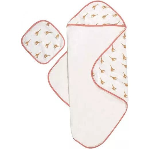 Hooded Towel Set, Giraffe - Bath Towels - 1