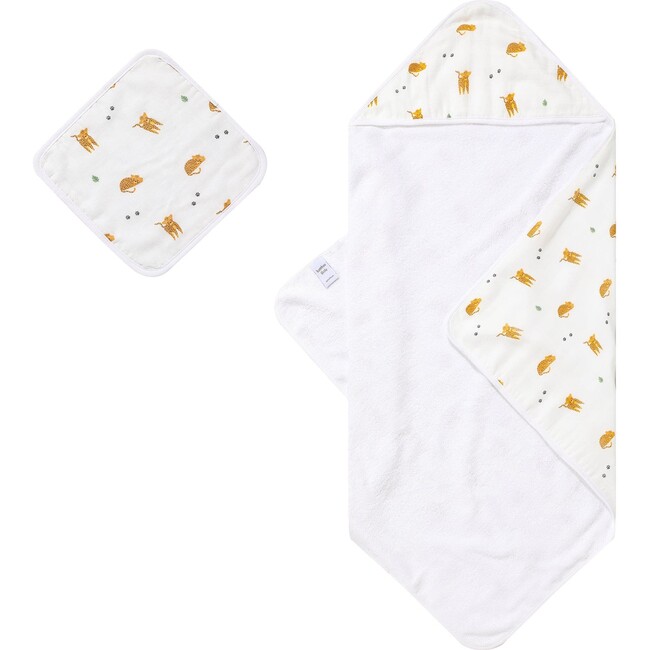 Hooded Towel Set, Cheetah