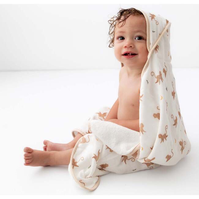 Hooded Towel Set, Monkey - Bath Towels - 2