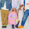 Colorblock Backpack With Patches, Multi - Backpacks - 2