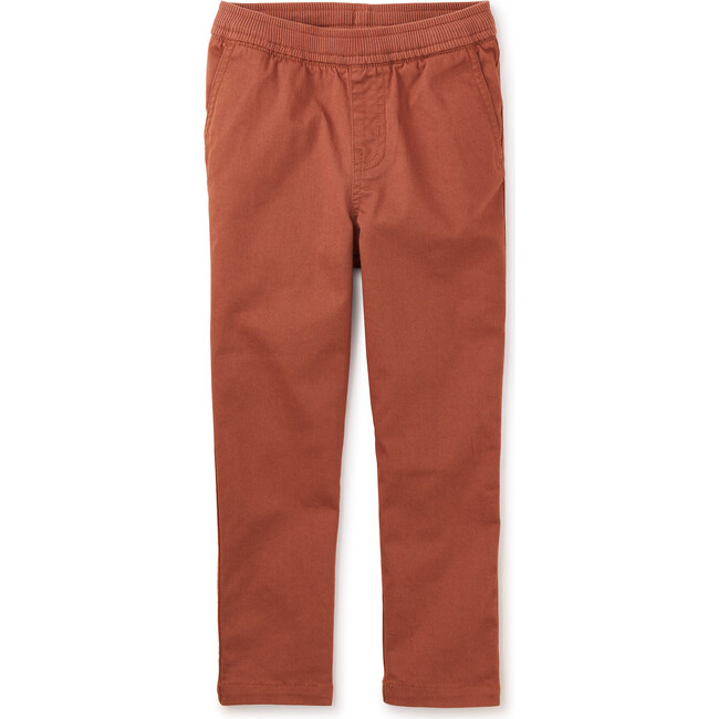Timeless Stretch Twill Pants, Brown - Pants - 1