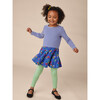 Tiered Skirted Twirl Dress, Blue - Dresses - 3