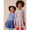 Tiered Skirted Twirl Dress, Blue - Dresses - 7