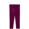 Solid Leggings, Burgundy - Leggings - 2