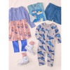 Print Mix Skirted Baby Dress, Blue - Dresses - 4