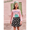 Pleated Jersey Skirt, Black Bows - Skirts - 3
