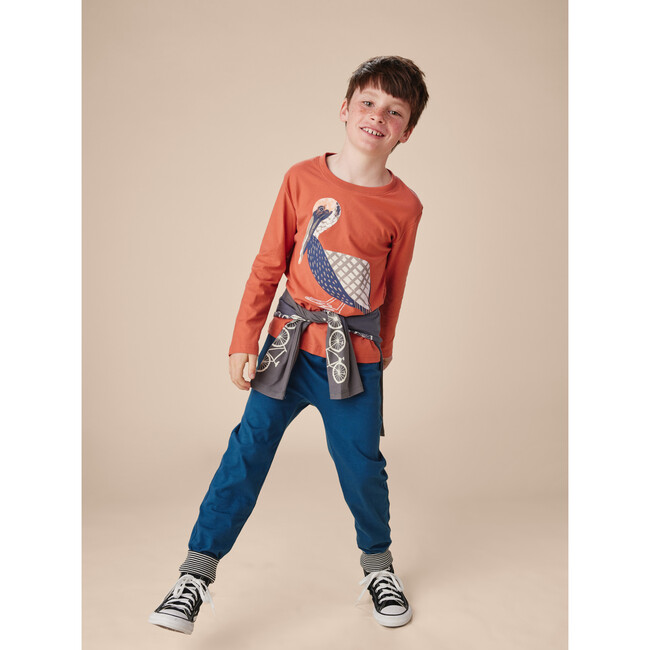 Solid Everyday Joggers, Blue - Pants - 6