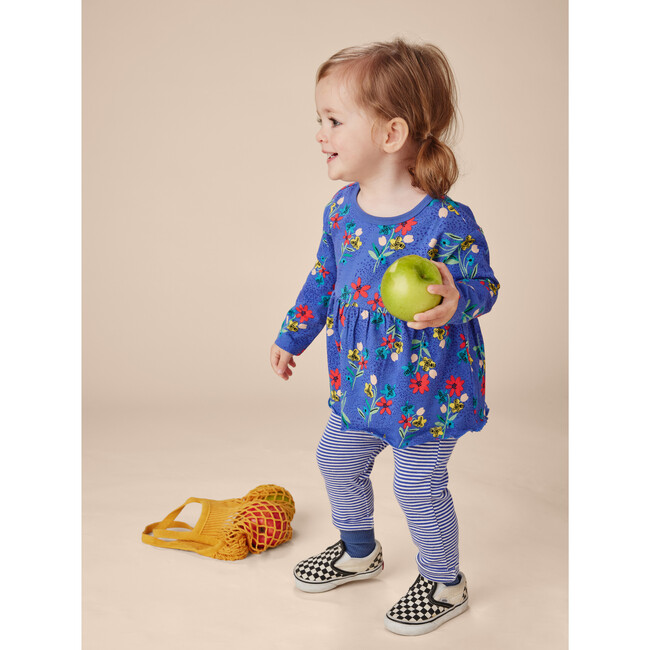 Peplum Top & Pants Baby Set, Blue - Mixed Apparel Set - 5