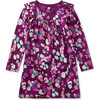 Long Sleeve Mighty Mini Dress, Purple - Dresses - 1 - thumbnail