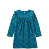 Long Sleeve Mighty Mini Dress, Turquoise - Dresses - 1 - thumbnail