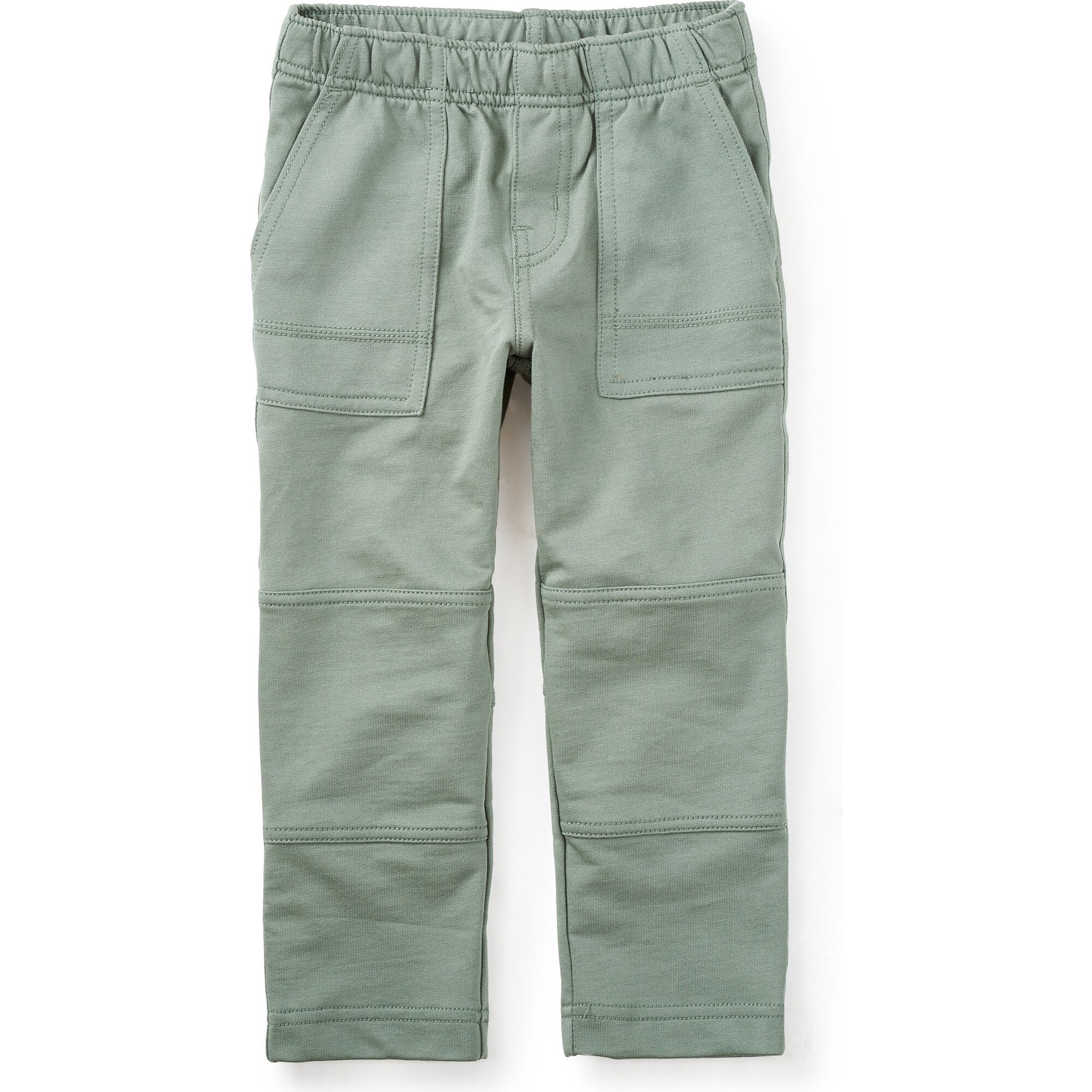 French Terry Playwear Pants, Green - Pants - 1