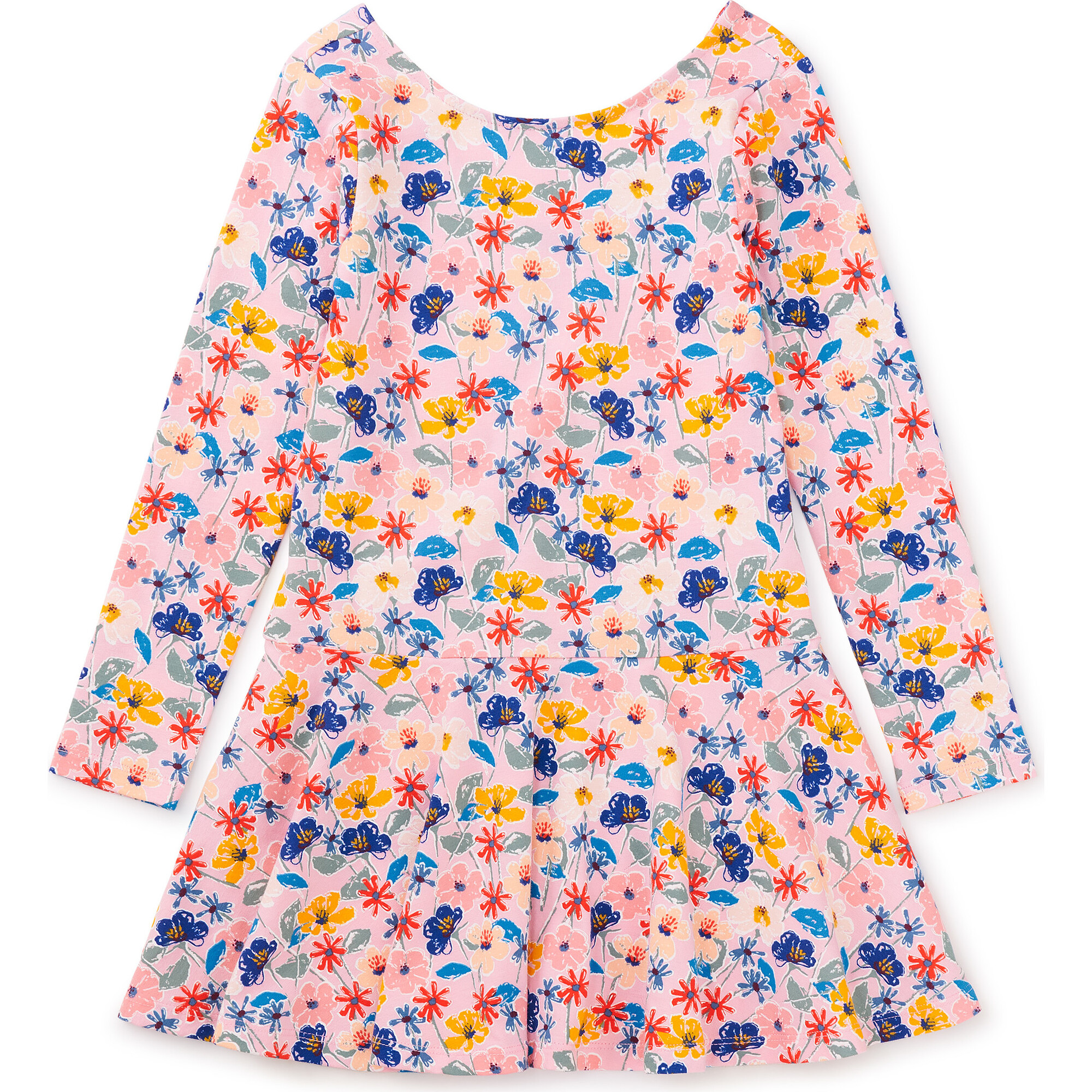 Drop Waist Skater Dress, Pink - Tea Collection Dresses | Maisonette