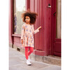 Long Sleeve Skirted French Cat Dress, Pink - Dresses - 4